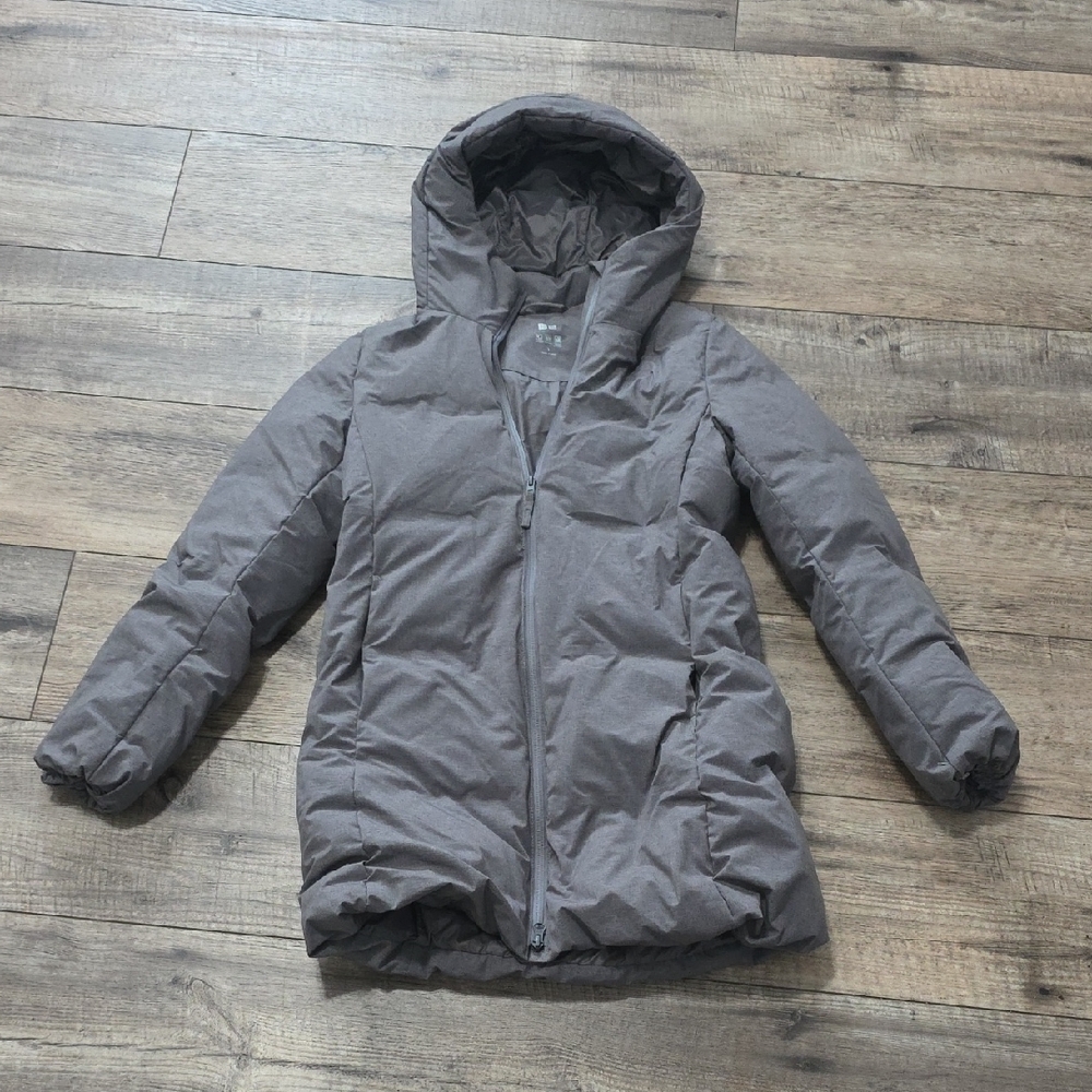 Uniqlo Jacket Womens Seamless Down Puffer Parka Long Quilted Coat